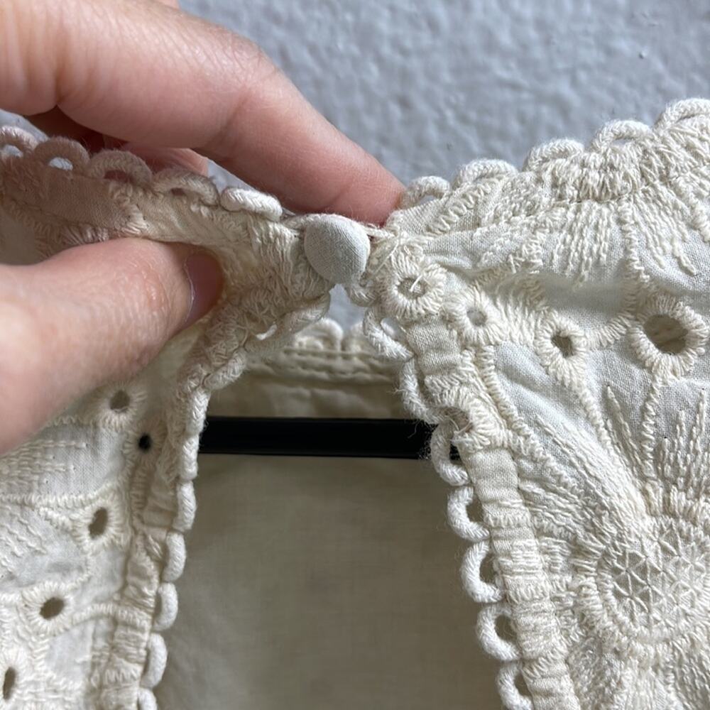 A23) Happy X Nature Sexy Open Back Ruffed Lace Sleeve Romper Short Pants size 12 - Picture 13 of 16